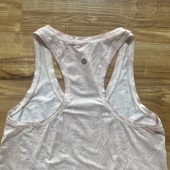 LULULEMON 4 Womens Summit Wash Smokey Topaz Pink Love Tank Top Workout Running S - Picture 13 of 15